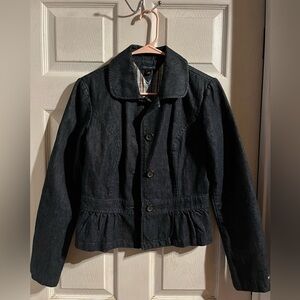 Tommy Hilfiger Jean Jacket Long Sleeve Women’s Size Small/Petite Dark Denim Blue